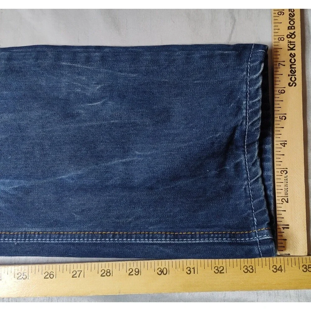 UNDERGROUND INDUSTRY Men 36X34 Distressed Denim Designer‎ Blue Jeans